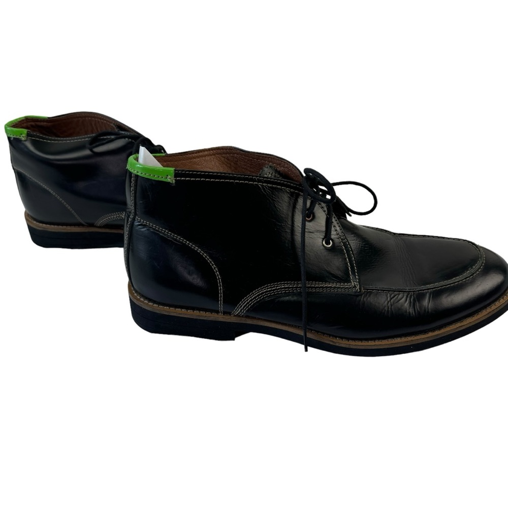 Men's Testosterone Chuckka Angkle Leather Boots Shoes Black Size 45 12